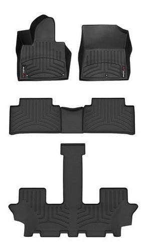 Tapetes Weathertech Qx60 2022+ (7 Filas) 1ra+2da+3raf+ Caj C