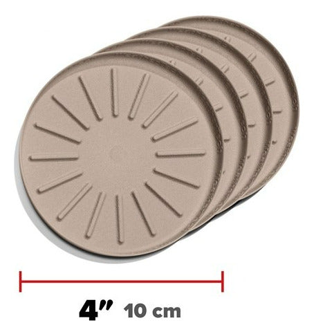 Weathertech Juego De 4 Posavasos Tapetes Multi Usos 10 Cm