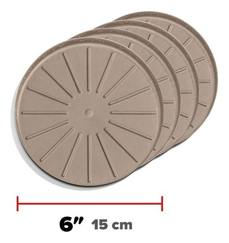 Weathertech Juego De 4 Posavasos Tapetes Multi Usos 15 Cm