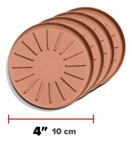 Weathertech Juego De 4 Posavasos Tapetes Multi Usos 10 Cm