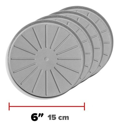 Weathertech Juego De 4 Posavasos Tapetes Multi Usos 15 Cm