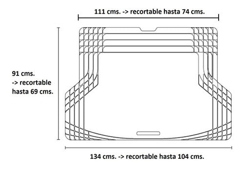 Tapete Weathertech Uso Rudo Universal Recortable P Cajuela