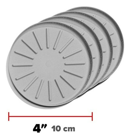 Weathertech Juego De 4 Posavasos Tapetes Multi Usos 10 Cm