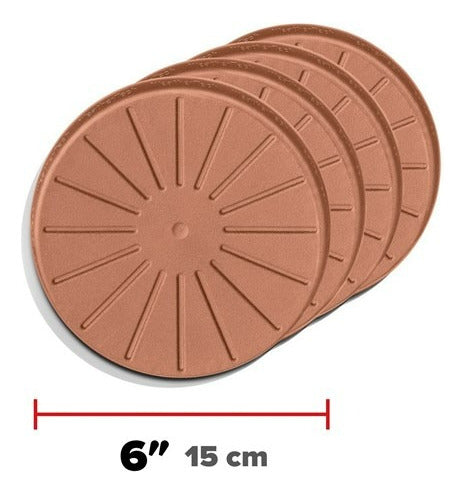 Weathertech Juego De 4 Posavasos Tapetes Multi Usos 15 Cm