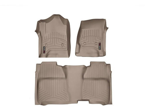 Tapetes Weathertech Silverado 2014-2018 - 1ra Fila+2da Filas