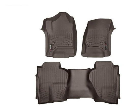 Tapetes Weathertech Sierra 2014-2018 Cab Ext - 1ra+2da Filas