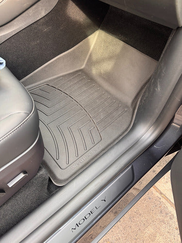 Tapetes Uso Rudo Weathertech Hp Tesla Model Y 2020+ 1ra Fila
