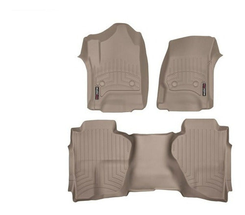 Tapetes Weathertech Sierra 2014-2018 Cab Ext - 1ra+2da Filas
