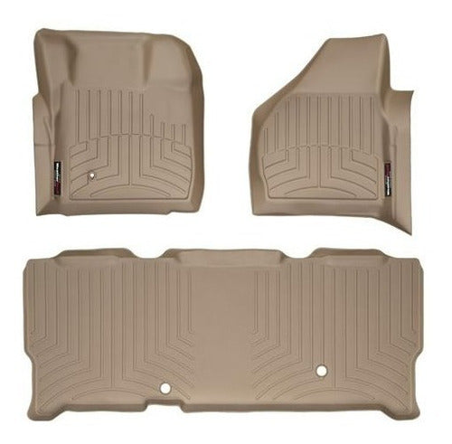 Tapetes Weathertech F-250 2008-2010 - 1ra+2da Filas Dob Cab
