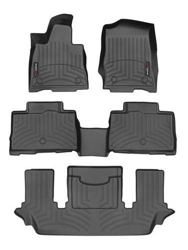 Tapetes Uso Rudo Weathertech Aviator 2021+ 1ra+2da+3ra Filas