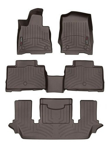 Tapetes Uso Rudo Weathertech Aviator 2021+ 1ra+2da+3ra Filas