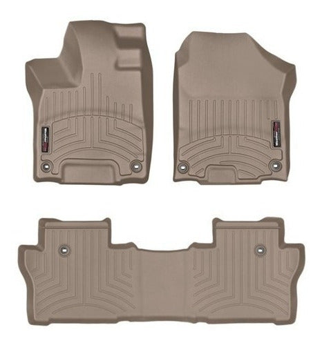 Tapetes Uso Rudo Weathertech Pilot 2016-2020 - 1ra+2da Filas