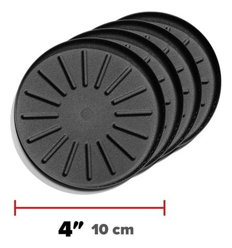 Weathertech Juego De 4 Posavasos Tapetes Multi Usos 10 Cm