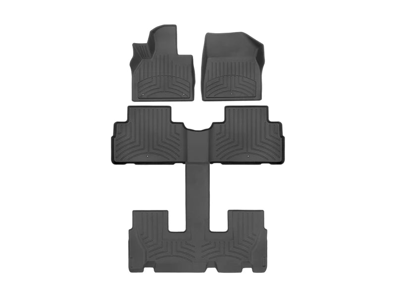 Tapetes Uso Rudo Weathertech Hp Palisade 2020+ 1ra+2da Filas