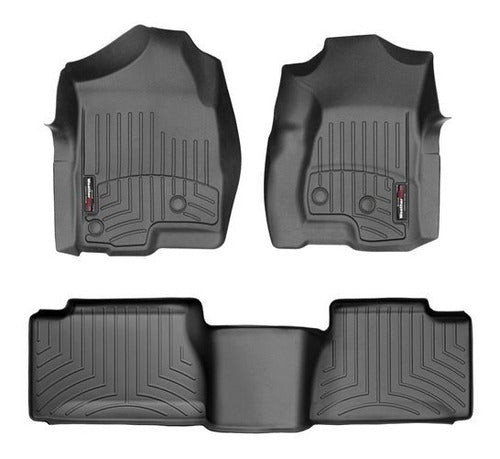 Tapetes Weathertech Silverado 2001-2007- 1ra+2da F Cab Ext