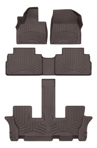 Tapete Weathertech Hp Telluride 2020+ - 1ra+2da+3ra Fil +caj