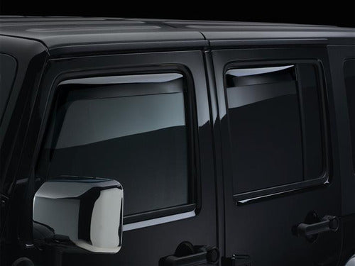 Weathertech Deflectores 4 Ventanas Jeep Wrangler 2007-2013