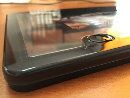 Portaplacas Weathertech Clearcover Marco Negro Mica Clara