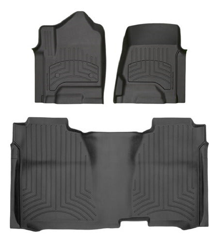 Tapetes Weathertech Hp Silverado 2014-2018 1ra+2da Filas