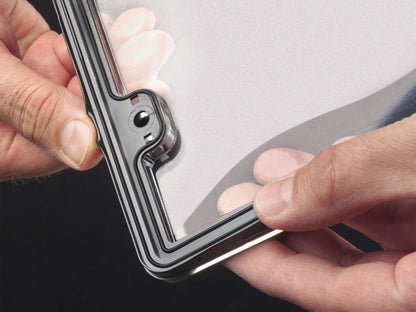 Portaplacas Weathertech Clearcover Marco Negro Mica Clara