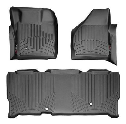 Tapetes Weathertech F-250 2008-2010 - 1ra+2da Filas Dob Cab