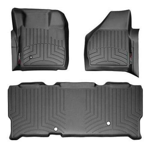Tapetes Weathertech F-250 2008-2010 - 1ra+2da Filas Dob Cab