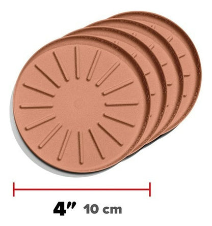 Weathertech Juego De 4 Posavasos Tapetes Multi Usos 10 Cm