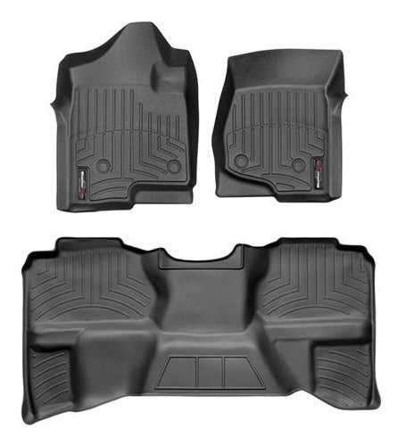 Tapetes Weathertech Silverado Cab Y Media 2007-2013 1ra+2daf
