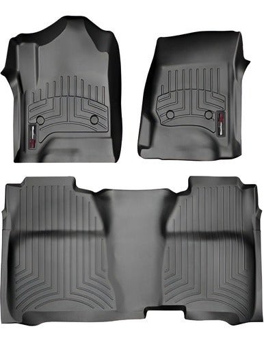 Tapetes Weathertech Silverado 2014-2018 - 1ra Fila+2da Filas