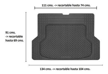 Weathertech Tapetes Universales 3 Filas + Cajuela