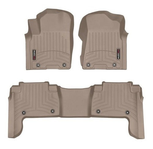 Tapetes Uso Rudo Weathertech Qx80 2019-2021 - 1ra+2da Fila