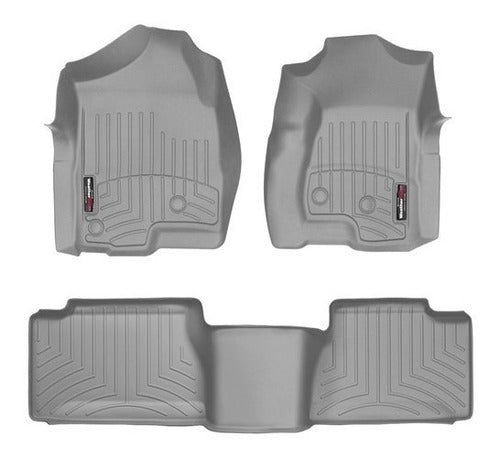 Tapetes Weathertech Silverado 2001-2007- 1ra+2da F Cab Ext
