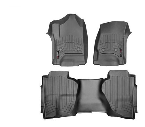 Tapetes Weathertech Sierra 2014-2018 Cab Ext - 1ra+2da Filas