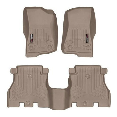 Tapetes Weathertech Wrangler Unlimited 2019+ 1ra+2da Filas