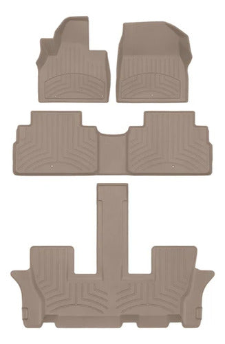 Tapete Weathertech Hp Telluride 2020+ - 1ra+2da+3ra Fil +caj