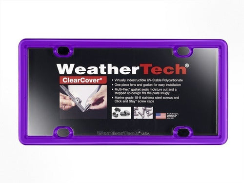 Portaplacas Weathertech Clearcover Varios Colores