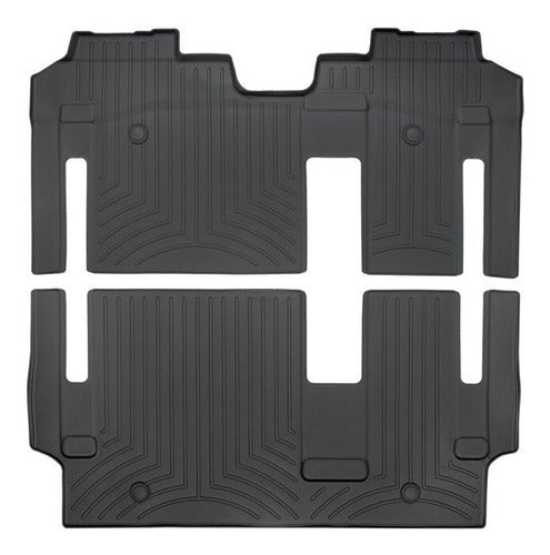 Tapetes Weathertech Sienna 2021+ 2da+3ra Filas 8 Pasajeros
