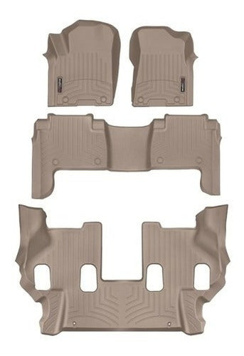 Tapetes Uso Rudo Weathertech Qx80 2019-2021 - 1ra+2da+3raf