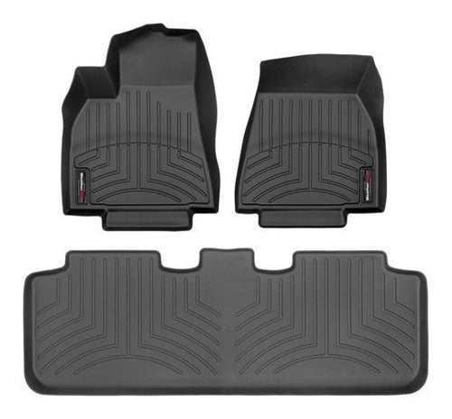 Tapetes Weathertech Model Y 2020+ 1ra+2da Filas + Caj Larga