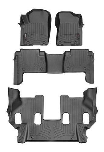 Tapetes Uso Rudo Weathertech Qx80 2019-2021 - 1ra+2da+3raf