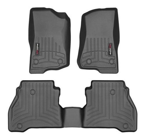 Tapetes Uso Rudo Weathertech Clase C 2015-19 - 1ra+2da Filas